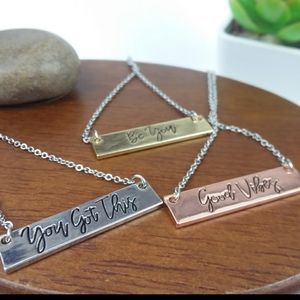 Motivational necklace